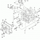 DL1000A,XA Головка цилиндров (передняя)