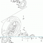 SV650,A,XA Rear wheel (sv650xal9 e33)