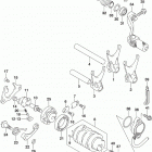 RMX450Z Механизм  переключения передач