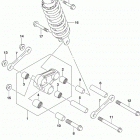 SV650,A,XA Rear cushion lever (sv650al9 e33)
