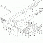 DR,Z125,L Rear swingingarm (dr-z125ll9 e03)