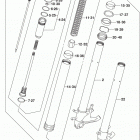 GSX,R600 Передняя вилка