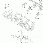 GSX,R750 Throttle body hose  /  joint (gsx-r750l8 e28)