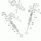 DR650SE Распределительный вал  /  клапана