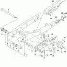 DR,Z125,L Rear swingingarm (dr-z125ll8 e28)