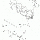 GSX,S750 Throttle body hose  /  joint (gsx-s750al8 e28)