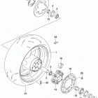 GSX,S1000 Rear wheel (gsx-s1000l8 e33)
