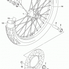 DR,Z125,L Front wheel (dr-z125ll8 e28)