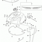 GSX,R600 Fuel tank (gsx-r600l8 e28)