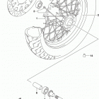 VL800 Front wheel (vl800tl8 e03)