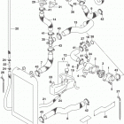 VL1500 Radiator hose (vl1500bl8 e33)