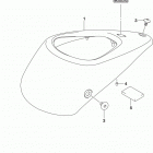 VL1500 Fuel tank front cover (vl1500btl8 e28)