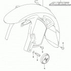 DL1000A XA Front fender (dl1000al8 e33) (for yvb