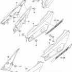 DR200S Обтекатель рамы