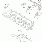 GSX,R750 Throttle body hose  /  joint (gsx-r750l8 e03)