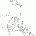 GSX,S1000 Rear wheel (gsx-s1000azl8 e03)