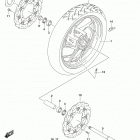 GSX,S750 Front wheel (gsx-s750zl8 e33)