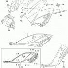 GSX,S750 Fuel tank cover (gsx-s750l8 e33)