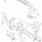 DR,Z400S Механизм  переключения передач