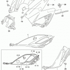 GSX,S750 Fuel tank cover (gsx-s750al8 e28)