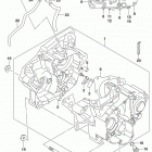 RM,Z250 Картер двигателя