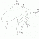 GSX,S750 Front fender (gsx-s750l8 e33)