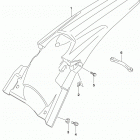 RM,Z250 Задний бампер