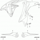 RM,Z250 Fuel tank cover