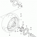 GSX,S1000 Rear wheel (gsx-s1000zl8 e33)