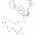 GSX,S750 Throttle body hose  /  joint (gsx-s750azl8 e28)