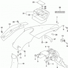 DR,Z400S Задний бампер
