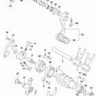 DR,Z400SM Механизм  переключения передач