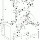 VL1500 Radiator hose (vl1500tl7 e33)