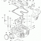 VZR1800,BZ Cylinder head (rear) (vzr1800l7 e28)