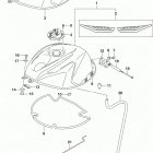 GSX,R600 Fuel tank (gsx-r600l7 e33)