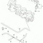 GSX S1000FA Throttle body hose  /  joint (gsx-s1000fal7 e28)