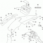 DR,Z400S Задний бампер