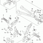 GSX R750 Подножки