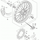 RM,Z450 Переднее колесо