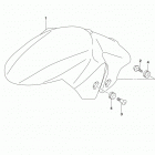 SV650,A Front fender (sv650l7 e33)