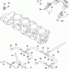 GSX R750 Throttle body hose  /  joint (gsx-r750l7 e33)