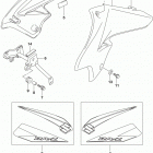 DR,Z125,L Fuel tank cover
