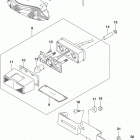 GSX,R600 Rear combination lamp (gsx-r600l7 e33)