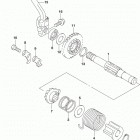 DR,Z125,L Кик стартер
