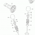 RMX450Z Распределительный вал  /  клапана