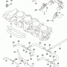 GSX,R600 Throttle body hose  /  joint (gsx-r600l7 e33)