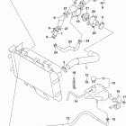 DL650A Радиатор и Патрубки