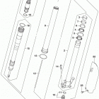 RM,Z450 Lh front fork damper