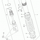 RM85 Rear shock absorber (rm85l7 p28)