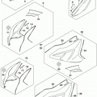 GSX R750 Fuel tank cover
